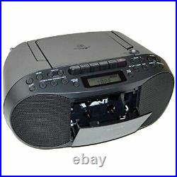 Compact Portable Stereo Sound System Boombox with MP3 CD Player, Digital Tuner