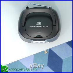 DAB Radio Boombox CD Player Clock USB Portable Digital AZATOM Zenith Black