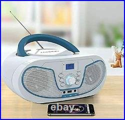 DAB+ Radio CD Player Portable Boombox with Digital FM Radio/ Bluetooth/ USB/ AUX