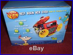 DISNEY Phineas And Ferb Best Boom Box Ever, CD Player, New In Box GREAT SOUND