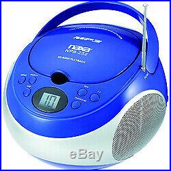 DOBA Electronics Naxa Portable MP3/CD Player with AM/FM Stereo Radio- Blue