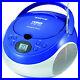 DOBA Electronics Naxa Portable MP3/CD Player with AM/FM Stereo Radio- Blue