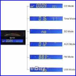 DPNAO Multi Portable Cd Player with FM Radio Clock