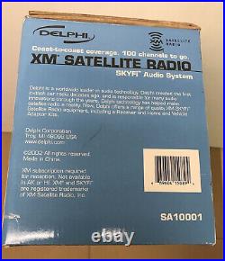 Delphi SA10001 SKYFi Sirius XM Satellite Radio Portable Audio System Boombox New