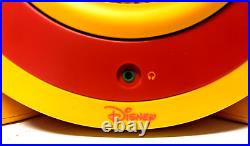 Disney Mickey Mouse CD Player Radio Boombox DB3050-C SUPER RARE Red Yellow