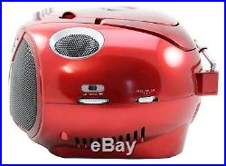 Dual P 681Colourful Portable Boombox MP3/CD Player red
