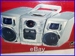 Durabrand 3 Piece CD-1493 Compact Disc/ Cassette Portable Stereo Boombox