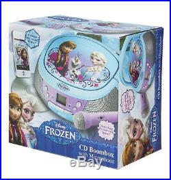 EKids FR-430 Disney Frozen CD Boombox with Microphone and LCD Display