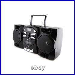 EPB-4000 Portable CD & Cassette Stereo Boombox with AM/FM Radio Black