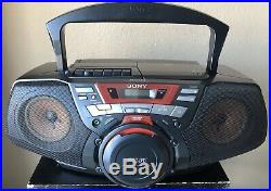 EXTRA SHARPSony CFD-G50 Boombox Portable Cassette CD Player AM/FM Stereo Radio