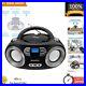 Elegant Portable CD Boombox with Bluetooth, USB & Backlit Display 2 Speakers