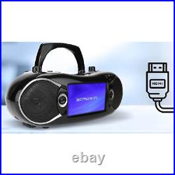 Emerson 7 Bluetooth DVD Boombox w AM/FM Radio, Streaming and Digital TV Option