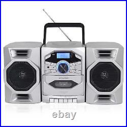 Emerson Boombox with CD & Cassette Player Digital AM FM Portable Radio MP3, AU