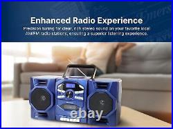 Emerson Boombox with CD & Cassette Player Digital AM FM Portable Radio MP3, AU