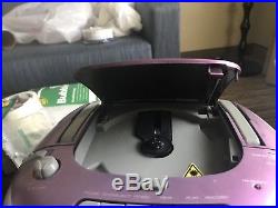 Emerson CD Player Cassette Boombox PURPLE SILVER Radio FM Stereo 2003 PD6537PL