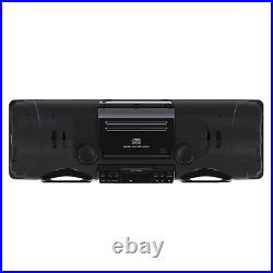 Emerson Dual Subwoofer Bluetooth Boombox with CD/CD-R/CD-RW Player and Subwoofer