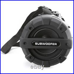 Emerson Dual Subwoofer Bluetooth Boombox with CD/CD-R/CD-RW Player and Subwoofer