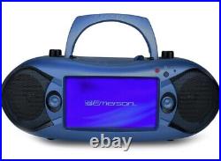 Emerson EDL-2870-BL 7 Bluetooth DVD Boombox AM/FM Radio & Digital TV Blue