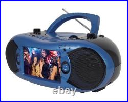 Emerson EDL-2870-BL 7 Bluetooth DVD Boombox AM/FM Radio & Digital TV Blue