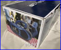 Emerson EDL-2870-BL 7 Bluetooth DVD Boombox AM/FM Radio & Digital TV Blue