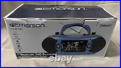 Emerson EDL-2870-BL 7 Bluetooth DVD Boombox AM/FM Radio & Digital TV Blue