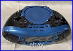 Emerson EDL-2870-BL 7 Bluetooth DVD Boombox AM/FM Radio & Digital TV Blue