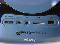 Emerson EDL-2870-BL 7 Bluetooth DVD Boombox AM/FM Radio & Digital TV Blue