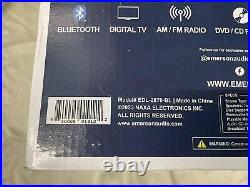 Emerson EDL-2870-BL 7 Bluetooth DVD Boombox AM/FM Radio & Digital TV Blue