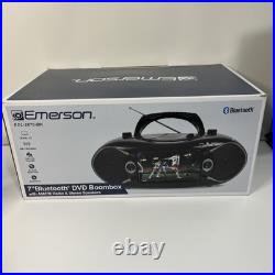 Emerson EDL-2870H 7 Bluetooth DVD Boombox with AM/FM Radio & Digital TV Black