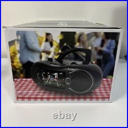 Emerson EDL-2870H 7 Bluetooth DVD Boombox with AM/FM Radio & Digital TV Black