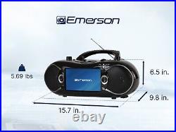 Emerson EDL-2870H 7-inch Bluetooth DVD Boombox with AM/FM Radio & Digital TV