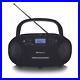 Emerson Portable CD/Cassette Boombox to Play and Record Cassettes w AM/FM Radio