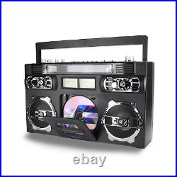 Emerson Retro Portable CD Boombox w 20 CD Track Programmable Memory LED Display