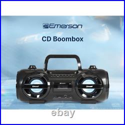 Emerson Retro Portable CD Boombox with Multi-Media Playback and Radio Emerson Retro Portable CD Boombox with Multi-Media Playback and Radio