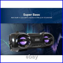 Emerson Retro Portable CD Boombox with Multi-Media Playback and Radio Emerson Retro Portable CD Boombox with Multi-Media Playback and Radio
