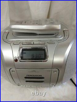 FERGUSON FRG-330 CD Cassette Tape Player Radio Boombox Portable Music