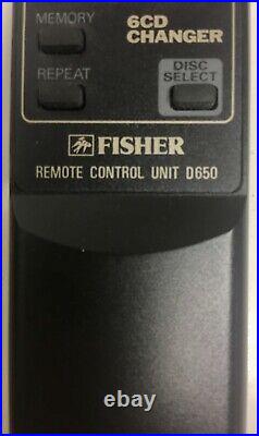 FISHER PH-D650 Studio Standard STEREO BOOMBOX Cassette 6 Disc CD AM/FM + REMOTE