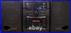 FISHER PH-D650 Studio Standard Stereo Boombox Cassette, 6-Disc CD AM/FM