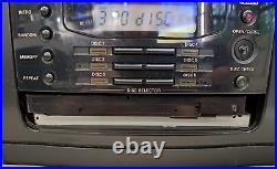 FISHER PH-D650 Studio Standard Stereo Boombox Cassette, 6-Disc CD AM/FM