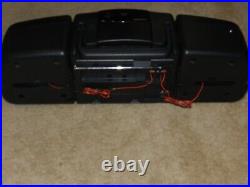 Fisher PH-D340 Boombox With CD/AM-FM Double Cassette Deck TESTED WORKS GREAT COND