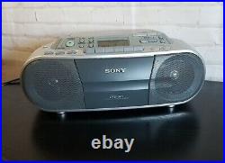 Flawless Sony CFD-S01 CD Cassette AM/FM Radio Portable Boombox Stereo Player