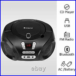 G Keni Radio CD Player Portable CD Boombox with Bluetooth MP3 USB Music Playb