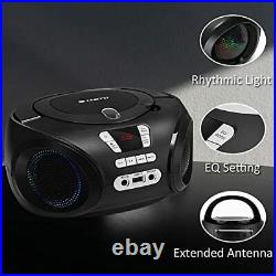 G Keni Radio CD Player Portable CD Boombox with Bluetooth MP3 USB Music Playb