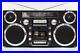 GPO Brooklyn 1980S-Style Portable Boombox CD Player Cassette Player FM Radi