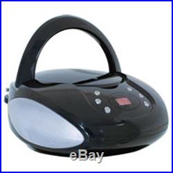 GPX BC112B Portable Boombox CD player AM/FM radio CD-R/RW discs Built-in speaker