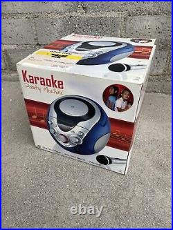 GPX J108BL Portable Karaoke Boom Box CD player CD+G Party Machine NEW OPEN BOX