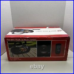 GPX Portable Boombox Music and Movie System 7 LCD Display, Model BD707B NOB