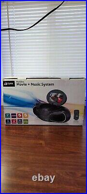 GPX Portable TV DVD CD Boombox Movie & Music System LCD Display BD702B NOB