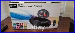 GPX Portable TV DVD CD Boombox Movie & Music System LCD Display BD702B NOB