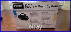 GPX Portable TV DVD CD Boombox Movie & Music System LCD Display BD702B NOB